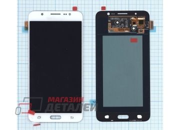 Дисплей (экран) в сборе с тачскрином для Samsung Galaxy J7 (2016) SM-J710F белый (OLED)