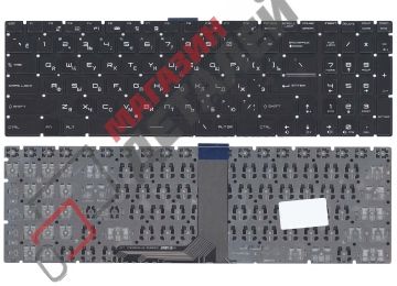 Клавиатура для ноутбука MSI GS60 GS70 GP62 черная без рамки без подсветки