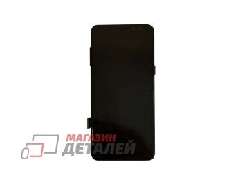 Дисплей (экран) в сборе с тачскрином для Samsung Galaxy A8 (2018) SM-A530F черный с рамкой (Premium LCD)