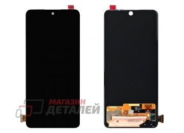 Дисплей (экран) в сборе с тачскрином для Xiaomi Redmi Note 13 4G, Note 14 4G черный (Premium LCD)