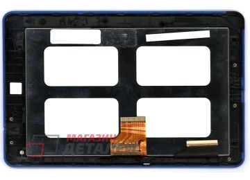 Дисплей (экран) в сборе (матрица EJ070NA-01F + сенсор) для Acer Iconia Tab B1-A71 с рамкой (с разбора)