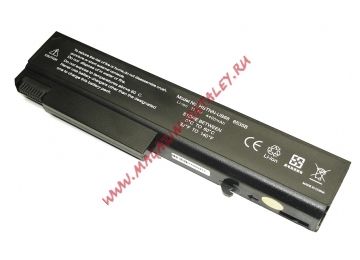 Аккумуляторная батарея (аккумулятор) HSTNN-I44C для ноутбука HP EliteBook 6930p 8440p, 8440w ProBook 6440b, 6445b 11.1V 4400mAh черная OEM
