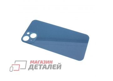 Задняя крышка (стекло) для iPhone 13 синяя