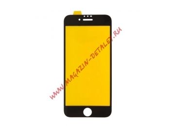 Защитное стекло для iPhone 6/6s Full Glue Glass 10D 0,3 мм (желтая подложка)