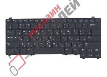 Клавиатура для ноутбука Dell latitude E5440 черная с трекпойнтом и подсветкой
