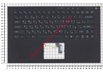 Клавиатура (топ-панель) для ноутбука Sony Vaio VPCZ2 черная с черным топкейсом