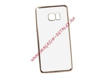 Защитная крышка HOCO Black Series Plating TPU Cover для Samsung Galaxy Note 7 золотая
