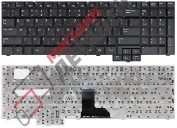 Клавиатура для ноутбука Samsung R519 R528 R530 черная, плоский Enter
