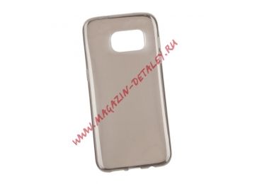 Силиконовый чехол для Samsung Galaxy S7 Edge TPU Case прозрачный, серый