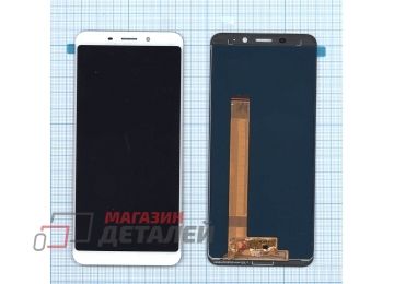 Дисплей (экран) в сборе с тачскрином для Meizu M6s белый