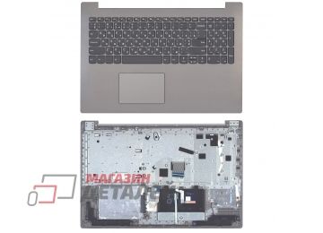 Клавиатура (топ-панель) для ноутбука Lenovo IdeaPad 330-15 коричневая с коричневым топкейсом