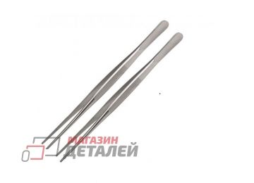 Комплект пинцетов Sammar П-15-125 прямых 250мм 2 шт (медицинская сталь)