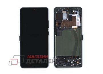 Дисплей (экран) в сборе с тачскрином для Samsung Galaxy S10 Lite SM-G770F GH82-21672A ServicePack черный