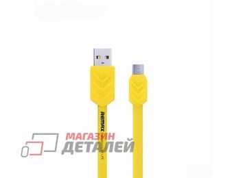 USB Дата-кабель Remax Fishbone Micro USB 1м (желтый)