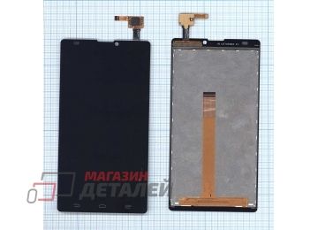 Дисплей (экран) в сборе с тачскрином для ZTE Blade L2 черный