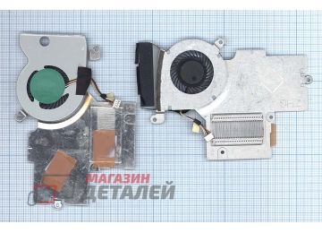 Система охлаждения (радиатор) в сборе с вентилятором для ноутбука Acer Aspire One 725, 756 (с разбора)