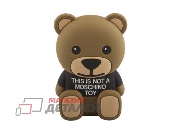 Универсальный внешний аккумулятор This is not a Moschino toy медведь в черной футболке, 5V 8800 mAh коробка