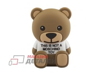 Универсальный внешний аккумулятор This is not a Moschino toy медведь в белой футболке, 5V 8800 mAh коробка