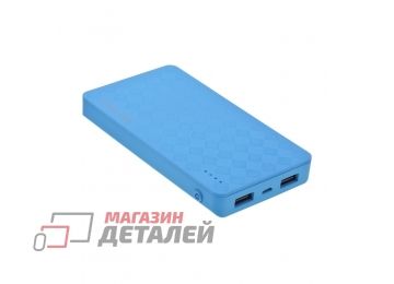 Универсальный внешний аккумулятор Water Element P9 Plus Li-Pol 10000mAh 2.1A 2 USB выхода голубой, коробка
