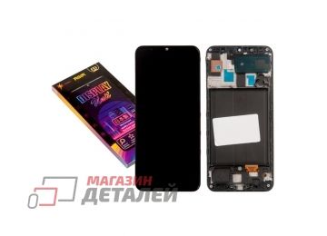 Дисплей (экран) в сборе с тачскрином для Samsung Galaxy A50 SM-A505FD синий с рамкой (ZeepDeep ASIA)