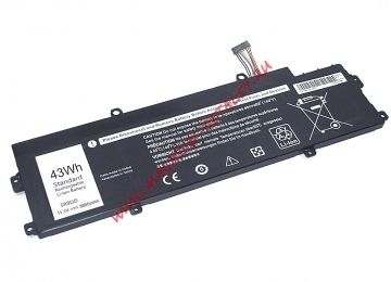 Аккумулятор OEM (совместимый с 5R9DD, KTCCN) для ноутбука Dell Chromebook 11 3120 11.1V 43Wh (3900mAh) черный