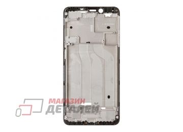 Рамка дисплея (средняя часть) для Xiaomi RedMi 6a (EU) черная