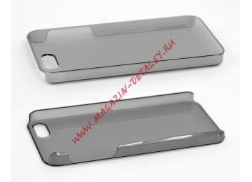 Защитная крышка для Apple iPhone 5, 5s, SE ультратонкая черная, прозрачный пластик, европакет