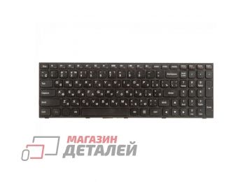 Клавиатура ZeepDeep для ноутбука Lenovo IdeaPad Flex 2-15, G50-30, G50-45 черная с черной рамкой, плоский Enter