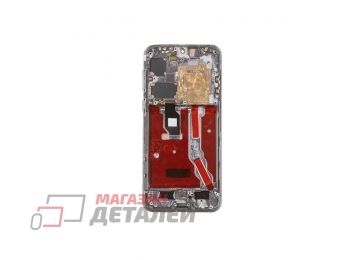 Дисплей (экран) в сборе с тачскрином для Huawei P50 (ABR-LX9) черный с рамкой SOFT OLED 100% (Premium LCD)