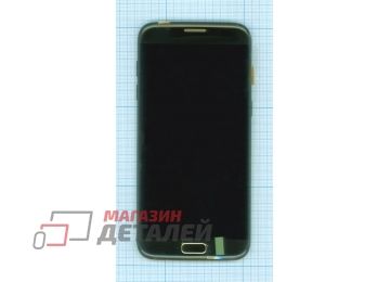 Дисплей (экран) в сборе с тачскрином для Samsung Galaxy S7 Edge SM-G935F черный с рамкой (Injustice Edition)