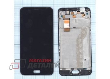 Дисплей (экран) в сборе с тачскрином для Asus ZenFone 4 Max Plus черный