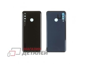 Задняя крышка аккумулятора для Huawei P30 Lite (24MP) со стеклом камеры черная