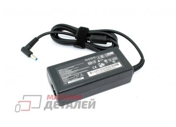 Блок питания (сетевой адаптер) для ноутбуков HP 19.5V 3.33A 65W 4.5x3.0 мм с иглой slim, с сетевым кабелем Premium