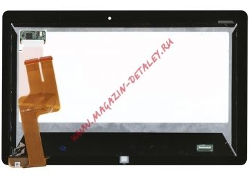 Дисплей (экран) в сборе (матрица B116XAT01.0 + тачскрин) для Asus VivoTab TF810 TF810C черный