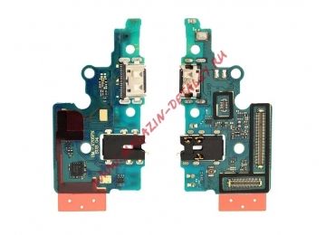 Шлейф (плата) с разъемом зарядки, разъемом гарнитуры и микрофоном для Samsung Galaxy A70 A705F