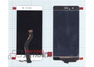 Дисплей (экран) в сборе с тачскрином для Huawei P9 Lite белый