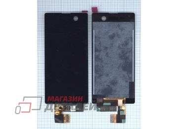 Дисплей (экран) в сборе с тачскрином для Sony Xperia M5, Xperia M5 Dual черный