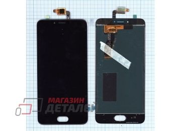 Дисплей (экран) в сборе с тачскрином для Meizu M5s черный