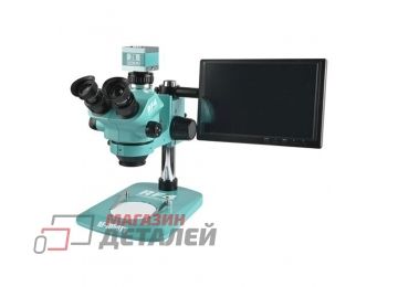 Микроскоп RF7050TV-2RC2-X101 тринокулярный с монитором и HDMI камерой 7х-50х с подсветкой