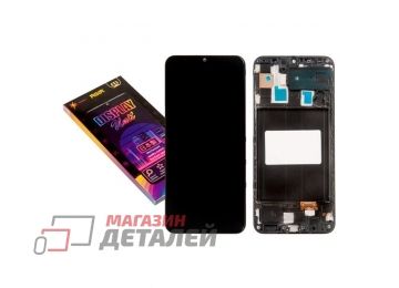 Дисплей (экран) в сборе с тачскрином для Samsung Galaxy A30 SM-A305F синий с рамкой (ZeepDeep ASIA)