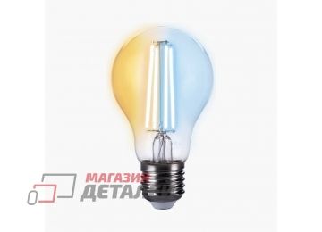 Умная лампа Zetton ZTSHLBWCWE271RU LED Smart Wi-Fi Bulb A60 E27 6Вт 2200-6500К прозрачная