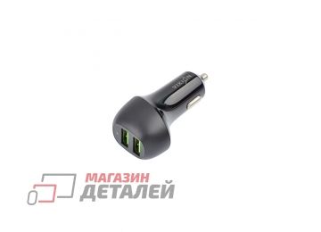 Автомобильная зарядка VIXION Special Edition U28 Fast Charger 3.0 2xUSB, 3A 36W (черный)