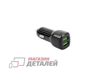 Автомобильная зарядка VIXION U10m 2xUSB, 2.1A с кабелем micro USB 1м (черный)