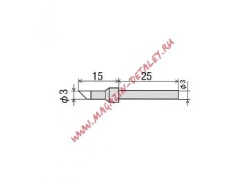 Сменное жало CS-20/30RT-3C для паяльника GOOT CS21, 31 (d3х40мм)