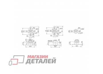 Термостат биметаллический KSD301 10А, 20°С нормально замкнутый