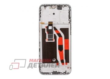 Дисплей (экран) в сборе с тачскрином для Huawei Honor X8b (LLY-LX1) серебристый с рамкой (Premium LCD)