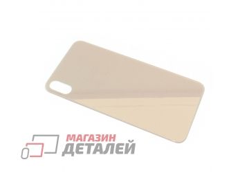 Задняя крышка (стекло) для iPhone Xs Max золотая