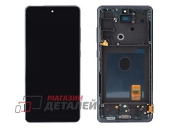 Дисплей (экран) в сборе с тачскрином для Samsung Galaxy S20 FE SM-G780F, Galaxy S20 FE 5G SM-G781B черный с рамкой (Premium SC LCD)