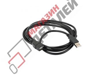 Кабель удлинитель VIXION CAB43 USB 2.0 (M) - USB 2.0 (F) 1.5м черный