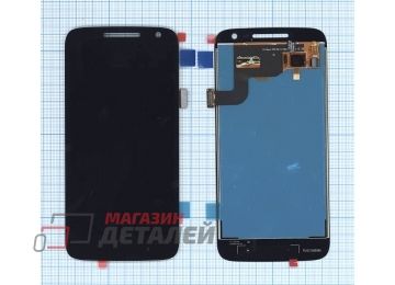 Дисплей (экран) в сборе с тачскрином для Motorola Moto G4 Play черный